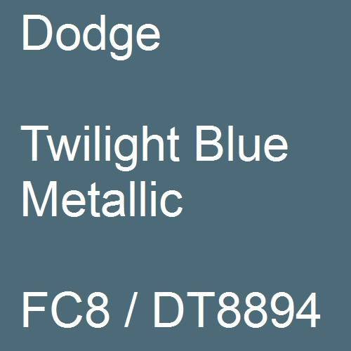 Dodge, Twilight Blue Metallic, FC8 / DT8894.